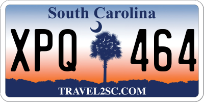 SC license plate XPQ464