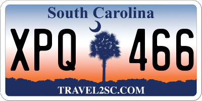 SC license plate XPQ466