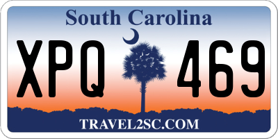 SC license plate XPQ469