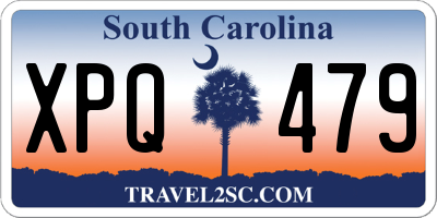 SC license plate XPQ479