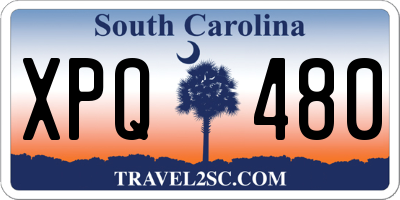 SC license plate XPQ480