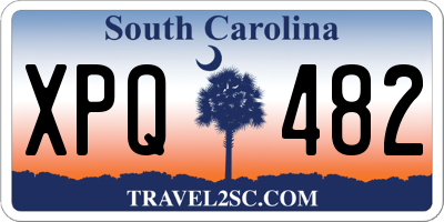 SC license plate XPQ482