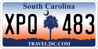 SC license plate XPQ483
