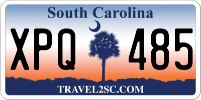 SC license plate XPQ485