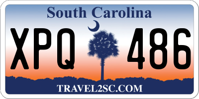 SC license plate XPQ486