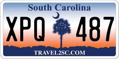 SC license plate XPQ487