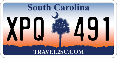 SC license plate XPQ491