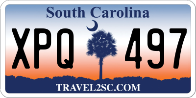 SC license plate XPQ497