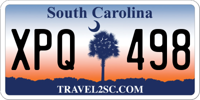 SC license plate XPQ498