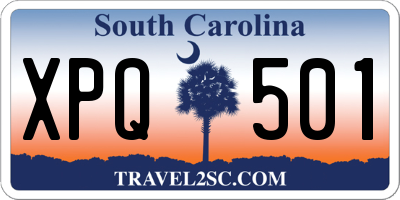 SC license plate XPQ501