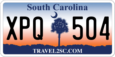 SC license plate XPQ504