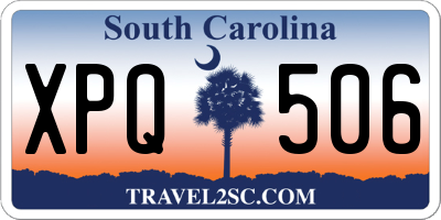 SC license plate XPQ506