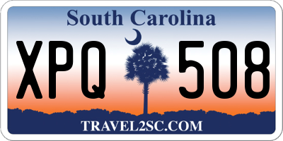 SC license plate XPQ508