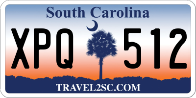 SC license plate XPQ512