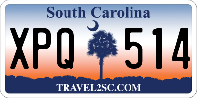 SC license plate XPQ514