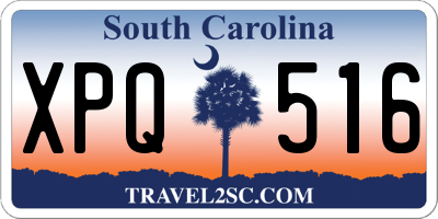SC license plate XPQ516