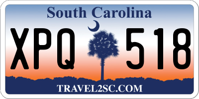 SC license plate XPQ518