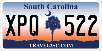 SC license plate XPQ522