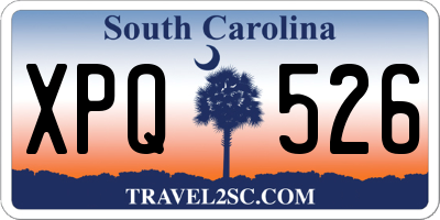 SC license plate XPQ526