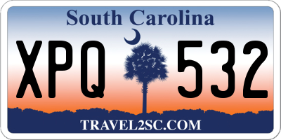 SC license plate XPQ532