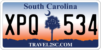 SC license plate XPQ534