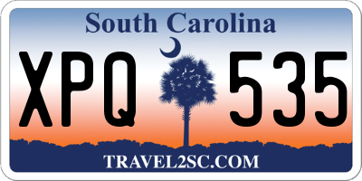 SC license plate XPQ535