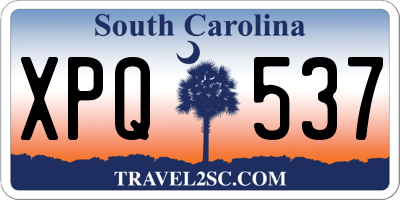SC license plate XPQ537