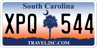 SC license plate XPQ544