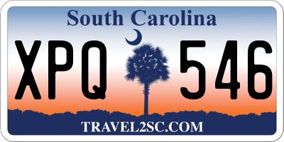 SC license plate XPQ546