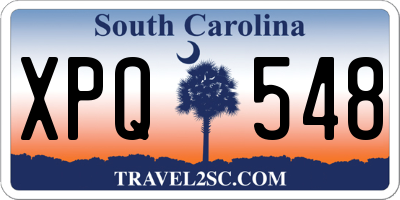 SC license plate XPQ548
