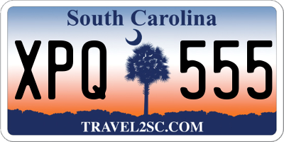 SC license plate XPQ555