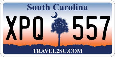 SC license plate XPQ557