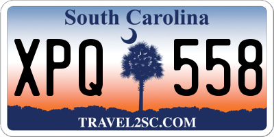 SC license plate XPQ558