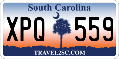 SC license plate XPQ559