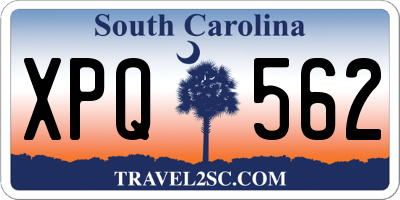 SC license plate XPQ562
