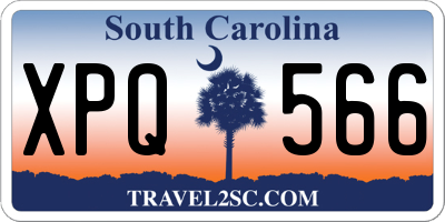 SC license plate XPQ566