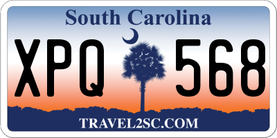 SC license plate XPQ568