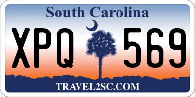 SC license plate XPQ569