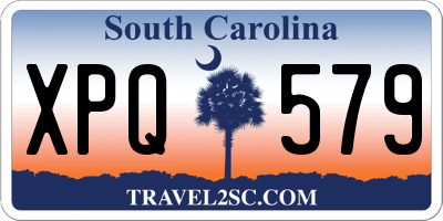 SC license plate XPQ579