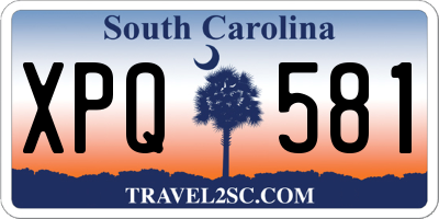 SC license plate XPQ581