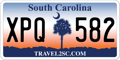 SC license plate XPQ582