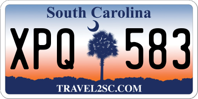 SC license plate XPQ583