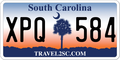 SC license plate XPQ584