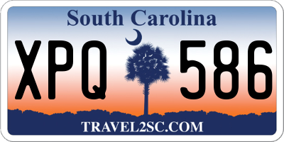 SC license plate XPQ586