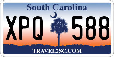 SC license plate XPQ588