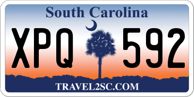SC license plate XPQ592