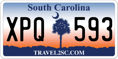 SC license plate XPQ593