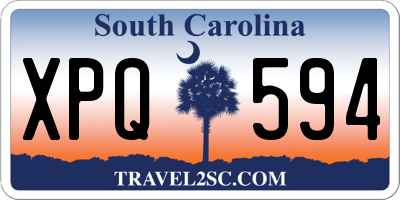 SC license plate XPQ594