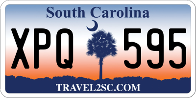 SC license plate XPQ595
