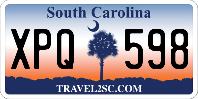SC license plate XPQ598